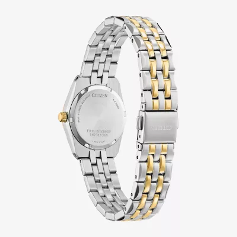 Citizen Corso Womens Two Tone Stainless Steel Bracelet Watch Ew2299-50a