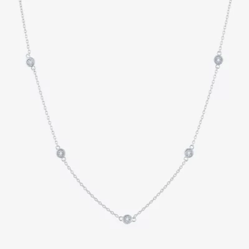 Diamond Addiction (G-H / Si2-I1) Womens 1/5 CT. Lab Grown White 10K Gold 18 Inch Pendant Necklace