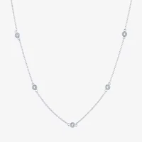 Diamond Addiction (G-H / Si2-I1) Womens 1/5 CT. Lab Grown White 10K Gold 18 Inch Pendant Necklace