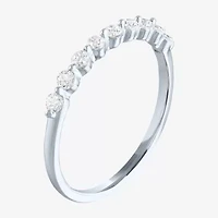 (G-H / Si2-I1) Womens 2MM 1/4 CT. T.W. Lab Grown White Diamond 10K Gold Wedding Band