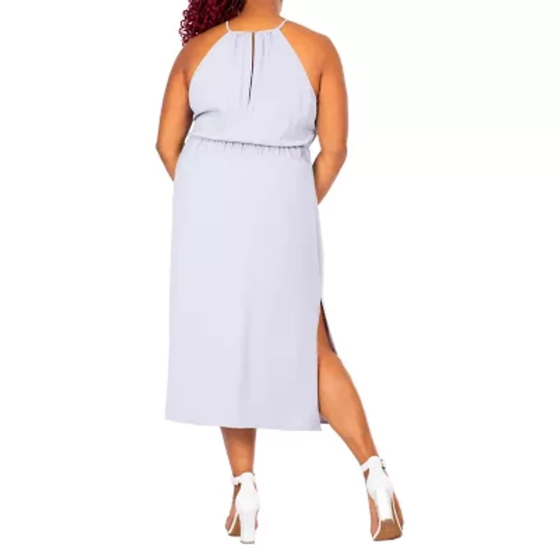 Poetic Justice Womens Sleeveless Plus Maxi Dress
