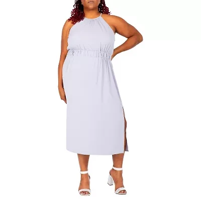 Poetic Justice Womens Sleeveless Plus Maxi Dress