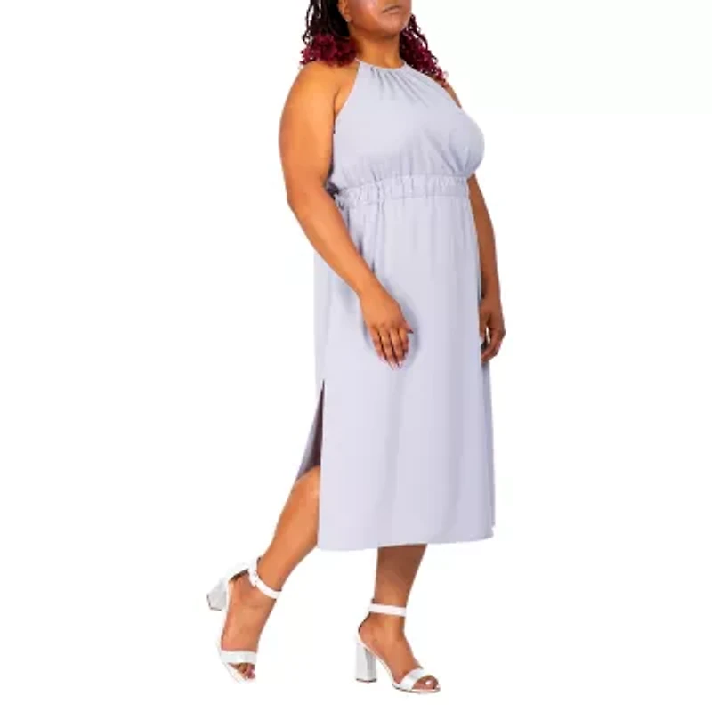 Poetic Justice Womens Sleeveless Plus Maxi Dress