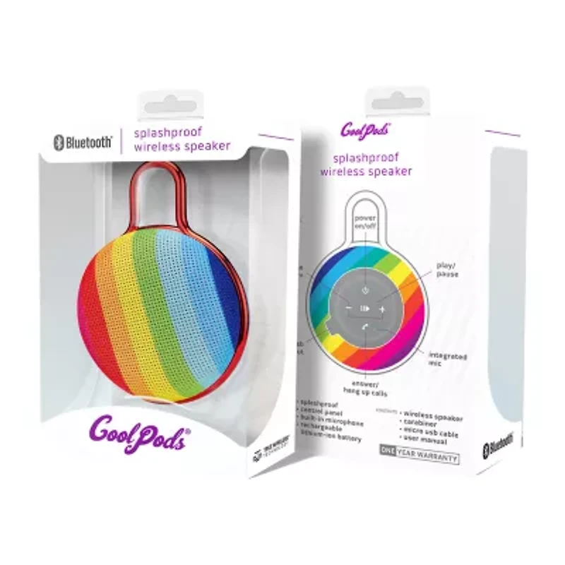 Bluetooth Rainbow Speaker W/ Carabiner