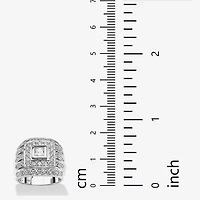 DiamonArt® Mens 3 CT. T.W. White Cubic Zirconia Sterling Silver Fashion Ring