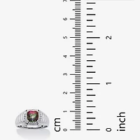 Mens 2 3/4 CT. T.W. Genuine Mystic Fire Topaz Platinum Over Silver Fashion Ring