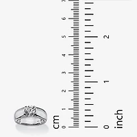 DiamonArt® Mens 2 CT. T.W. White Cubic Zirconia Platinum Over Silver Fashion Ring