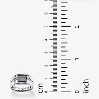 Mens Genuine Gray Hematite Fashion Ring