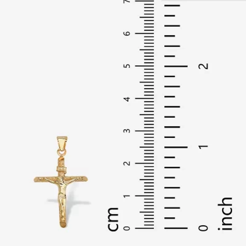 Unisex Adult 14K Gold Cross Pendant