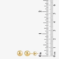 10K Gold 7mm Ball Stud Earrings