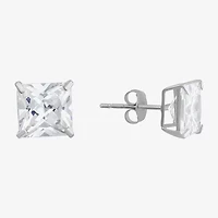 Cubic Zirconia 14K White Gold 7mm Stud Earrings