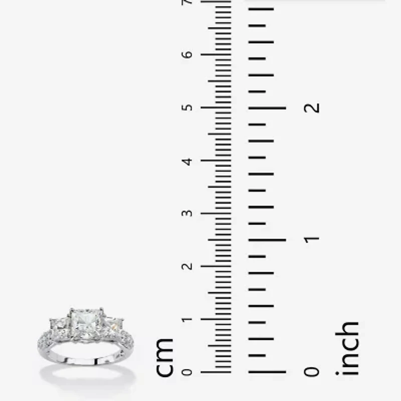 DiamonArt® Womens / CT. T.W. White Cubic Zirconia 10K Gold Engagement Ring