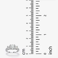 DiamonArt® Womens / CT. T.W. White Cubic Zirconia 10K Gold Engagement Ring