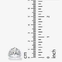 DiamonArt® Womens CT. T.W. White Cubic Zirconia 10K Gold Engagement Ring