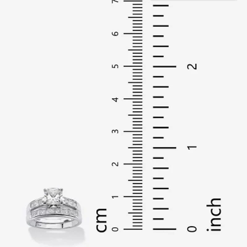 DiamonArt® Womens / CT. T.W. White Cubic Zirconia 10K Gold Bridal Set