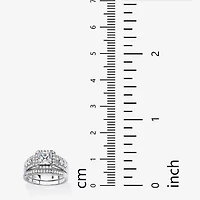 DiamonArt® Womens 1 7/8 CT. T.W. White Cubic Zirconia 10K Gold Bridal Set