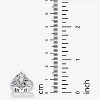 DiamonArt® Womens /4 CT. T.W. White Cubic Zirconia Platinum Over Silver Engagement Ring