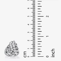 Womens 3 1/2 CT. T.W Cubic Zirconia Platinum Over Silver Cocktail Ring