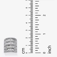 Womens Cubic Zirconia Cocktail Ring