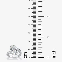 DiamonArt® Womens / CT. T.W. White Cubic Zirconia Sterling Silver Round Cocktail Ring