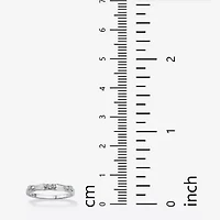 DiamonArt® 2MM 1 CT. T.W. White Cubic Zirconia Sterling Silver Round Band