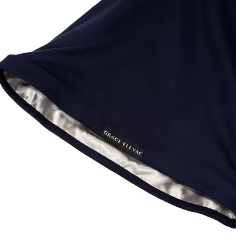 Grace Eleyae Satin-Lined Cap (Slap) Black Hair Bonnet - Size Medium