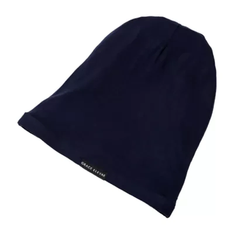 Grace Eleyae Satin-Lined Cap (Slap) Black Hair Bonnet - Size Medium