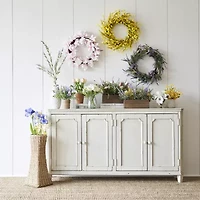 Linden Street "Set Of Two 36" Yellow Forsynthia" 2-pc. Vase Filler