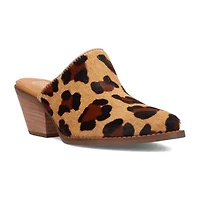 Dingo Calico Womens Pointed Closed Toe Mules
