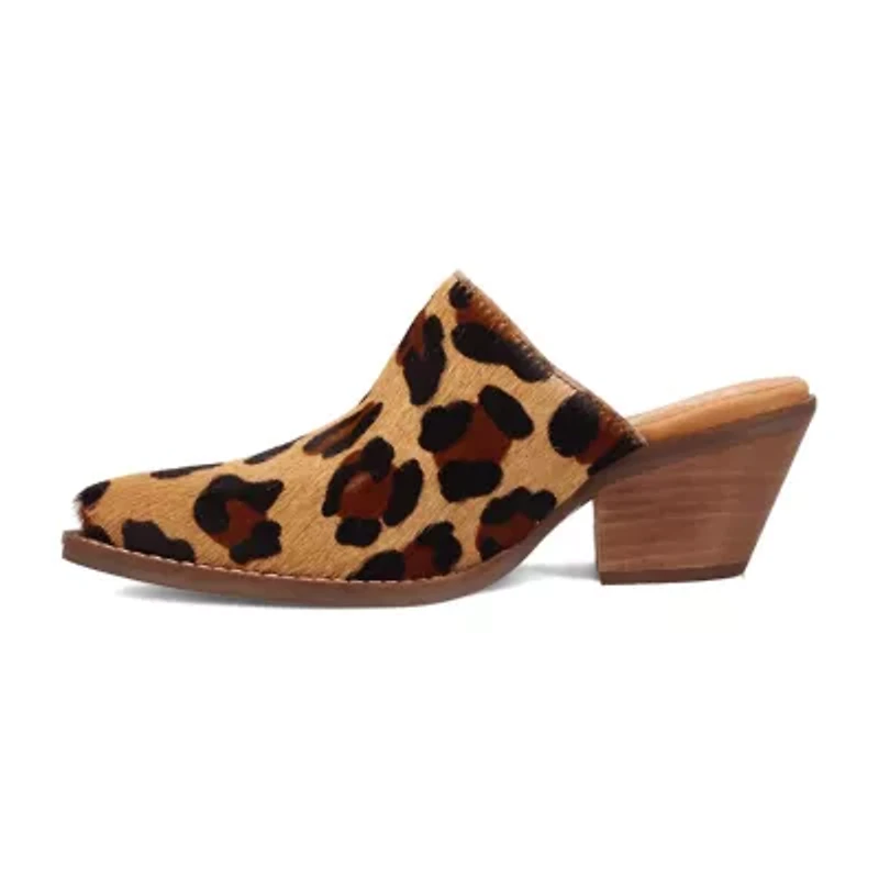 Dingo Calico Womens Pointed Closed Toe Mules