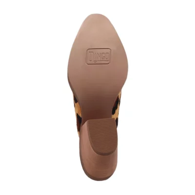 Dingo Calico Womens Pointed Closed Toe Mules