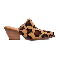 Dingo Calico Womens Pointed Closed Toe Mules