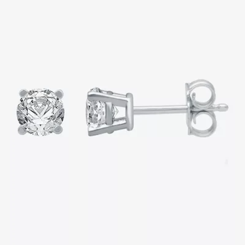 Classic Collection 1/2 CT. T.W. Natural White Diamond 10K Gold 3.8mm Stud Earrings