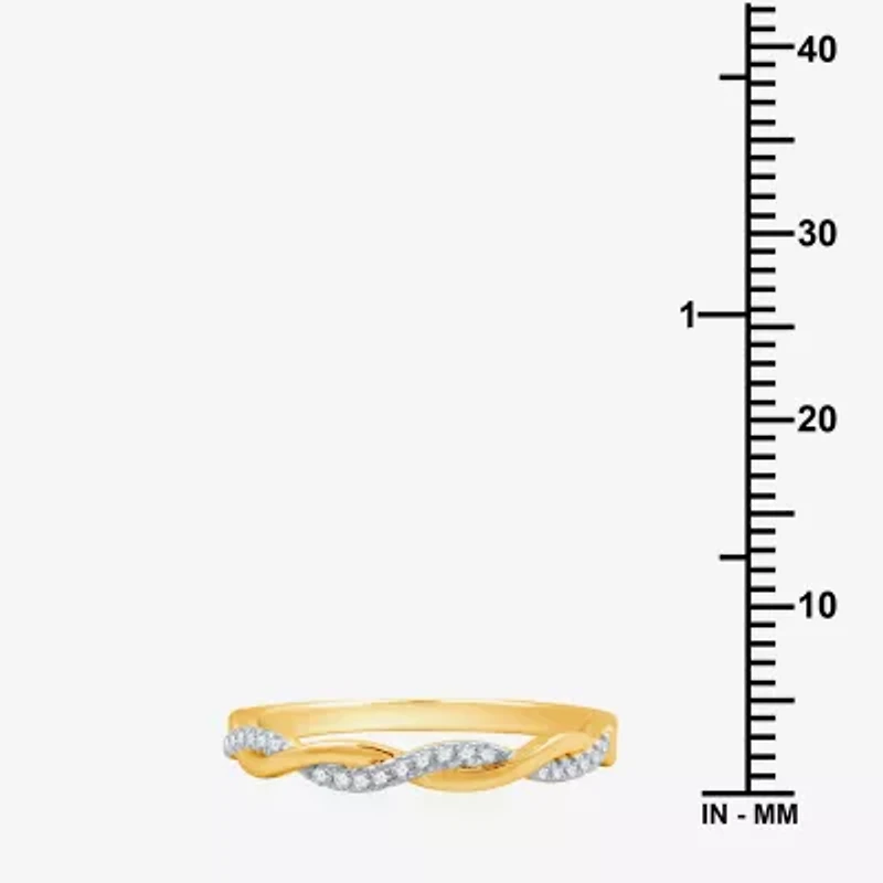 I Said Yes (H-I / I1) 1/10 CT. T.W. Lab Grown White Diamond Sterling Silver or 14K Gold Over Wedding Band