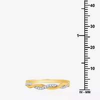 I Said Yes (H-I / I1) 1/10 CT. T.W. Lab Grown White Diamond Sterling Silver or 14K Gold Over Wedding Band