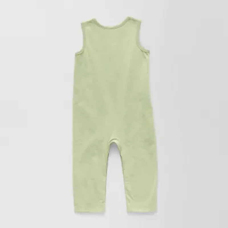 Okie Dokie Baby Boys Crew Neck Sleeveless Jumpsuit