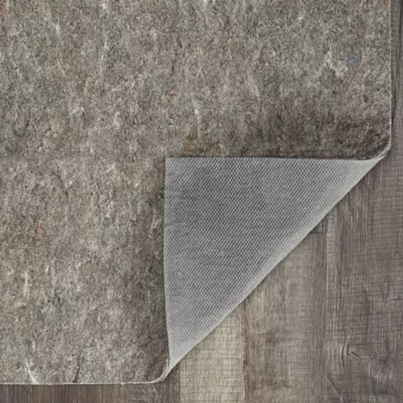 LINON UNDERLAY SOLID RECTANGULAR ACCENT RUG