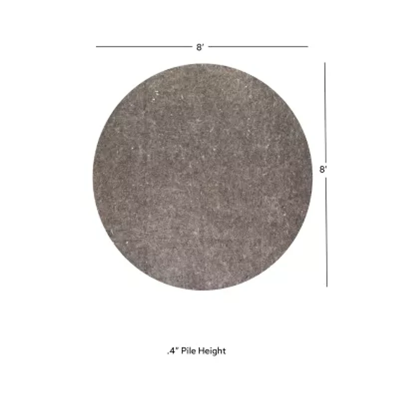 LINON UNDERLAY SOLID RECTANGULAR AREA RUG