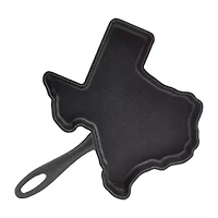 Smith & Clark Pre-Seasoned Cast Iron Texas-Shaped Skillet