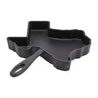 Smith & Clark Pre-Seasoned Cast Iron Texas-Shaped Skillet