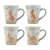 Certified International Easter Meadow 4-pc. Holiday Coffee Mug