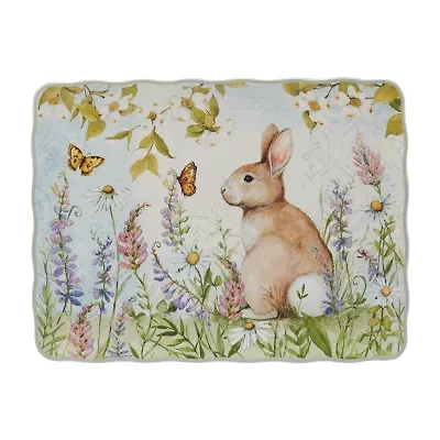 Certified International Easter Meadow Serving Platter