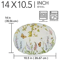 Certified International Easter Meadow Serving Platter