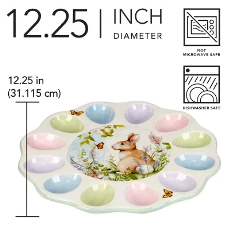 Certified International Easter Meadow Serving Platter