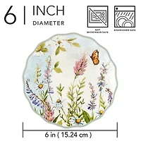 Certified International Easter Meadow 4-pc. Earthenware Appetizer Plate