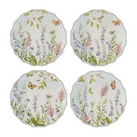 Certified International Easter Meadow 4-pc. Earthenware Appetizer Plate