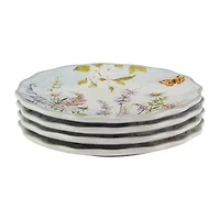Certified International Easter Meadow 4-pc. Earthenware Appetizer Plate