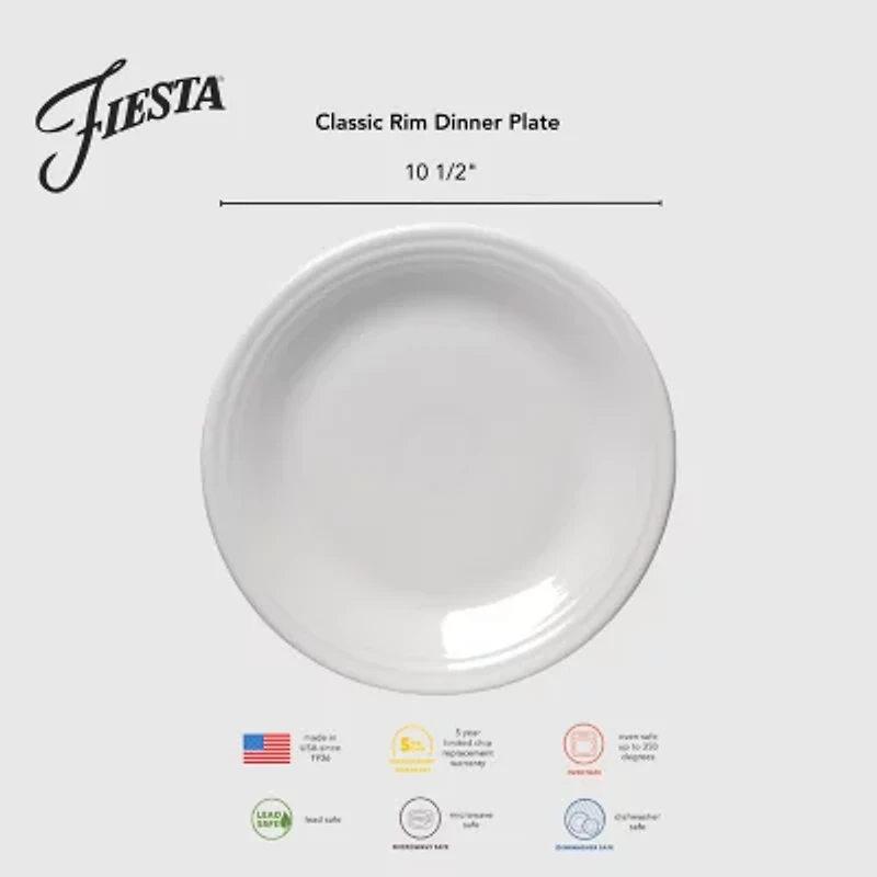 Fiesta Classic Rim China Dinner Plate