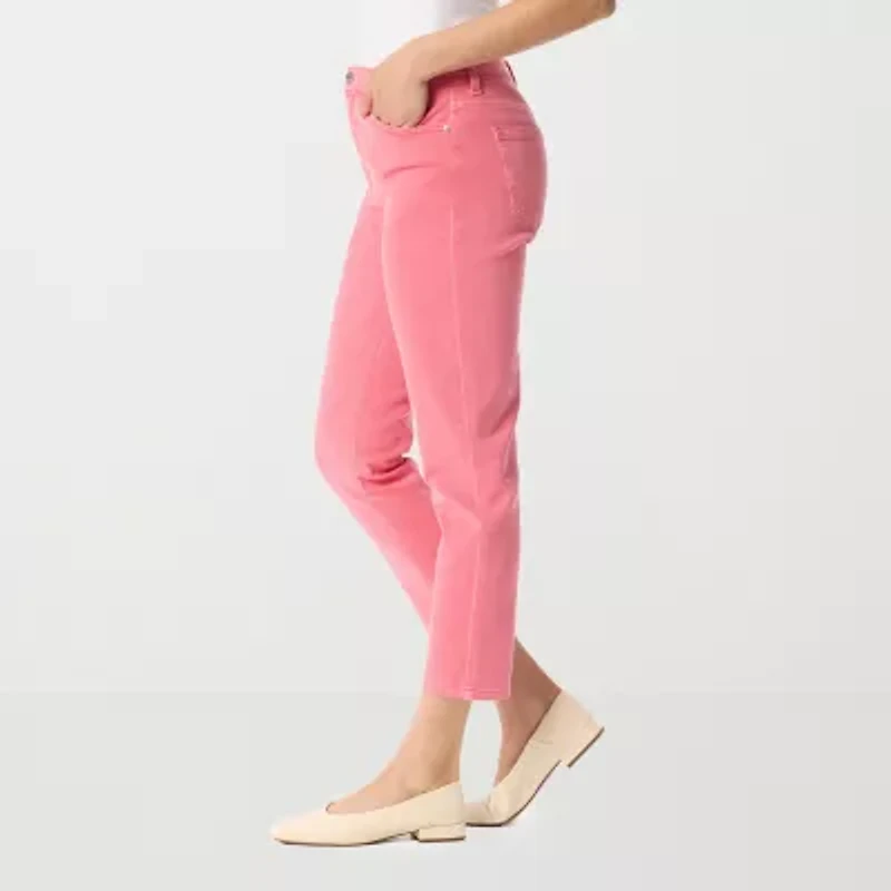 Gloria Vanderbilt Amanda Womens High Rise Regular Fit Ankle Jean