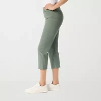 Gloria Vanderbilt Womens Straight High Rise Capri Pant